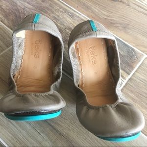 Tieks taupe Size 8 ballet flats